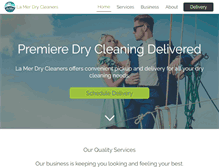 Tablet Screenshot of lamerdrycleaners.com